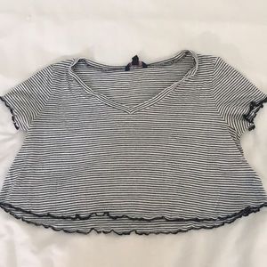 Aeropostale striped crop top